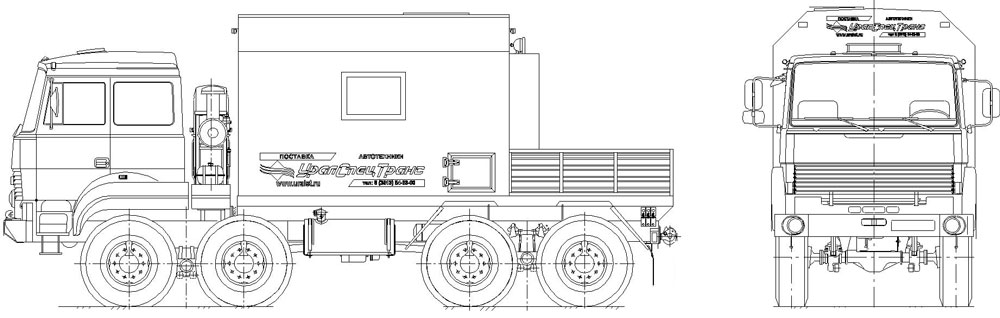 Мастерская передвижная Урал 8х8