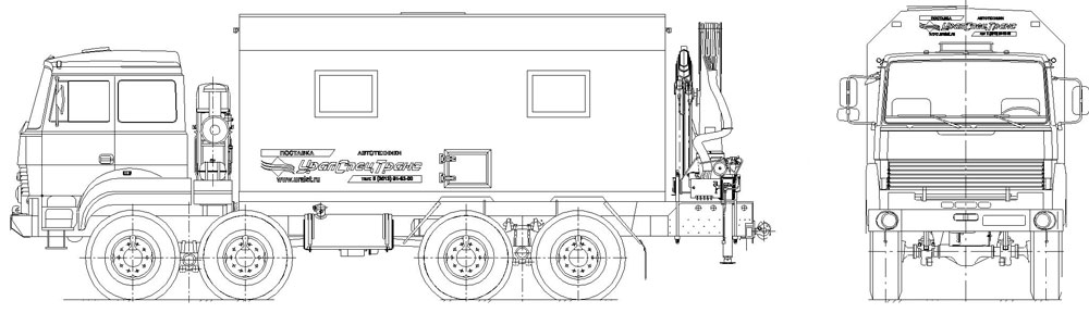Мастерская передвижная Урал 8х8