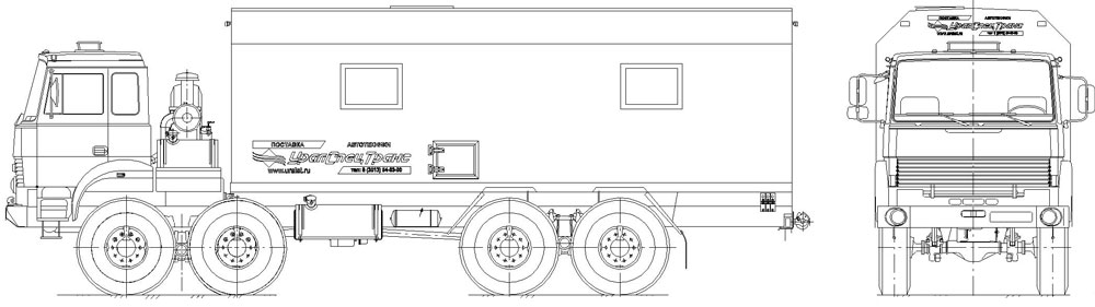 Мастерская передвижная Урал 8х8