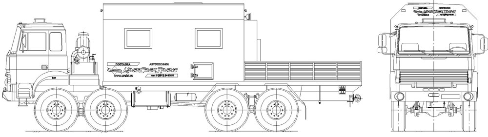 Мастерская передвижная Урал 8х8