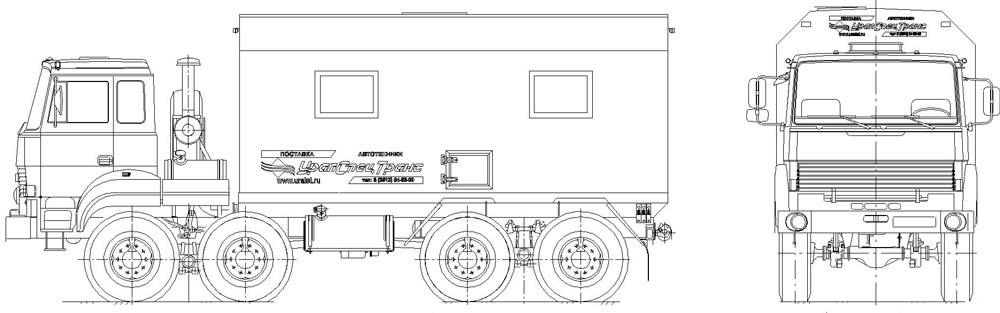 Мастерская передвижная Урал 8х8