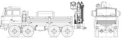 Бортовой автомобиль Урал (8x8) с КМУ