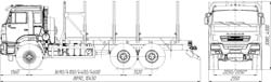 Сортиментовоз Камаз