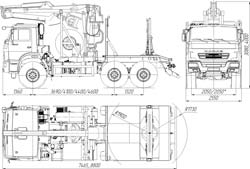 Лесовозный тягач Камаз