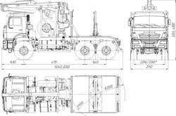 Лесовозный тягач Камаз