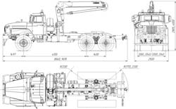 Тягач Урал с КМУ