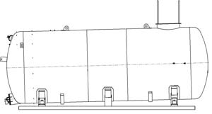 Вариант исполнения цистерны специальных круглого сечения