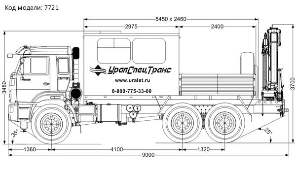 ГПА УСТ 54535 (10+2) ИМ 95 Камаз 43118-50