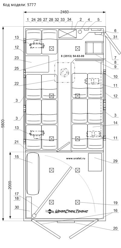 Планировка ГПА Камаз 5350-42