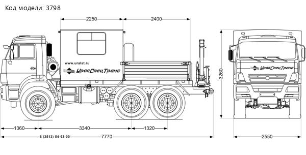 Камаз ГПА 5350-42 с КМУ ИМ-55