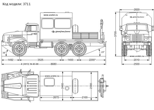 Урал ГПА 4320 с КМУ ИМ-20