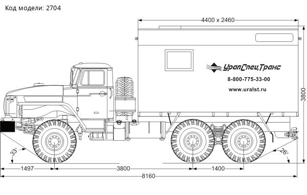 ТБМ УСТ 5453ZY-02 Урал 4320-61E5