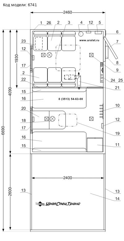 Планировка ТБМ Камаз 43118-46