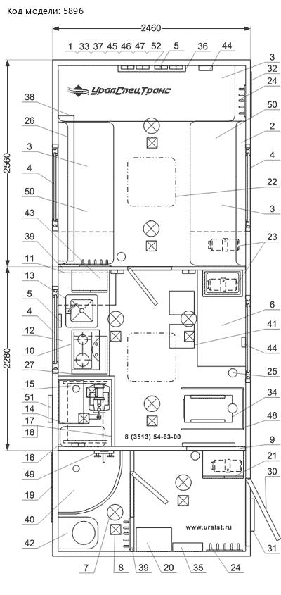 Планировка ТБМ Камаз 43118-46