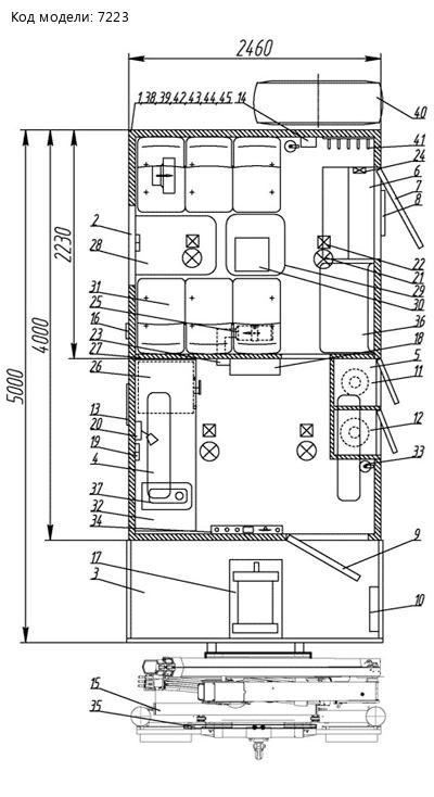 Планировка МРМ Камаз 43118-50 с КМУ