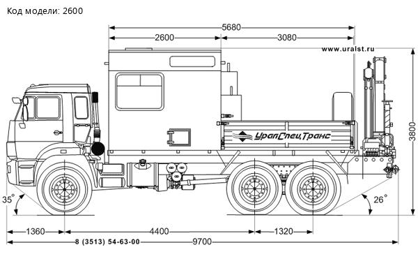 Камаз МРМ УСТ-5453 43118-46 с КМУ ИМ-95