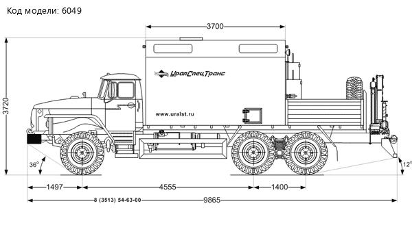 Фургон ПАРМ с КМУ ИМ-25