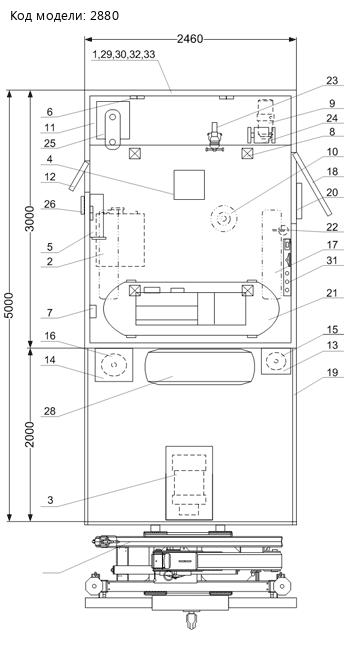 Планировка АНРВ Камаз 43118-3027-50 с КМУ ИМ-77