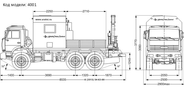 АНРВ Камаз с КМУ Palfinger РK 8500