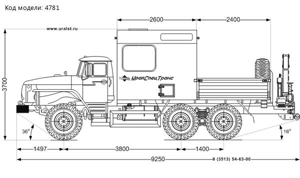 Урал АРОК с КМУ ИМ-55