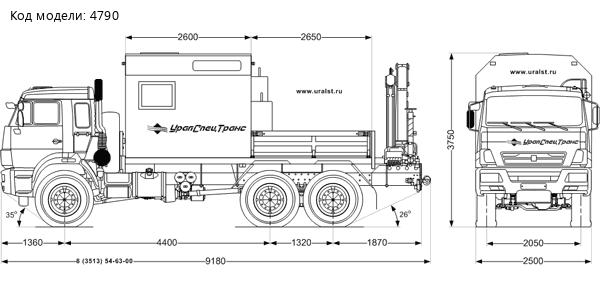 Фургон АРОК с КМУ Palfinger РK 15500