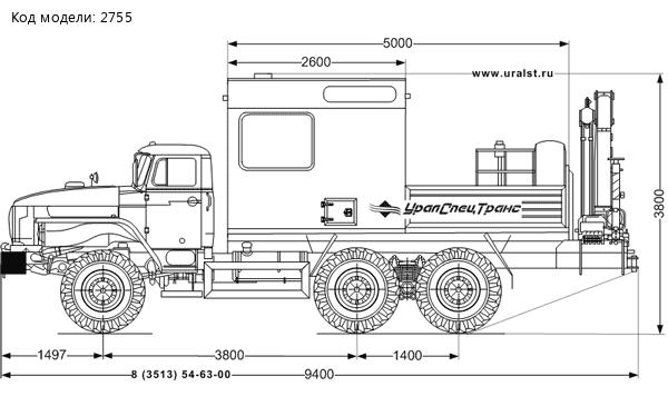 Урал АРОК УСТ-5453 4320-61М с КМУ ИМ-95