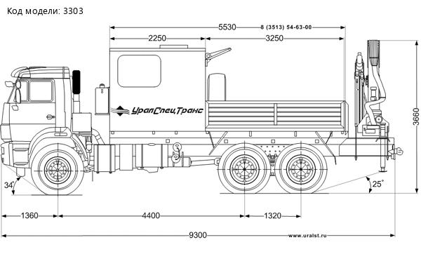  ГПА 6+2 откр. с КМУ ИМ-150 УСТ 5453 Камаз 43118-50