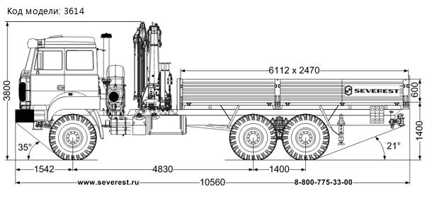 Бортовой автомобиль УСТ-5453РН на шасси Урал 4320-82E5
