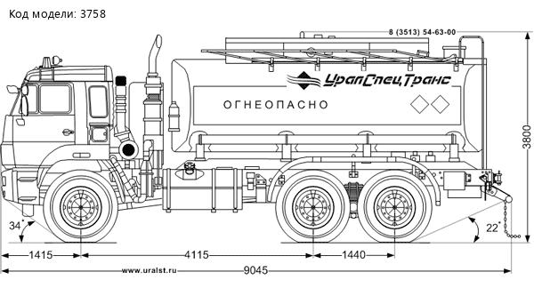 АЦН-18 УСТ 5453 Камаз 65224 