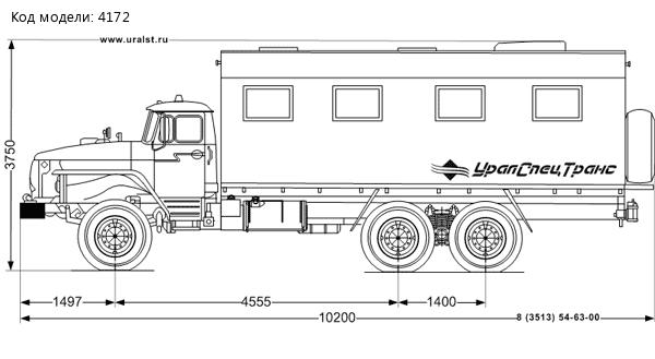 Фургон Столовая на шасси Урал 4320-60Е5-1912-60Е5