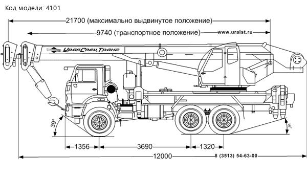 Автокран Челябинец Камаз 43118-50