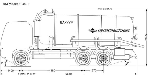 Автоцистерна вакуумная МВ-19 УСТ-5453 на шасси ISUZU