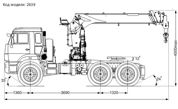 Седельный тягач Камаз 43118-46 с КМУ ИТ-180