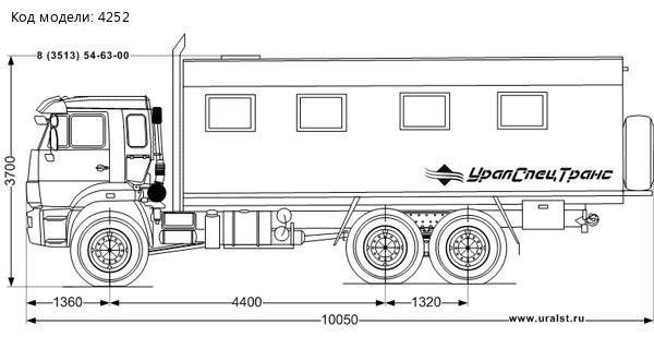 Фургон Столовая на шасси Камаз 43118RR