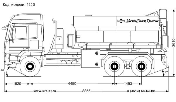 АТЗ-11-3 на шасси Mercedes-Benz Actros 3346