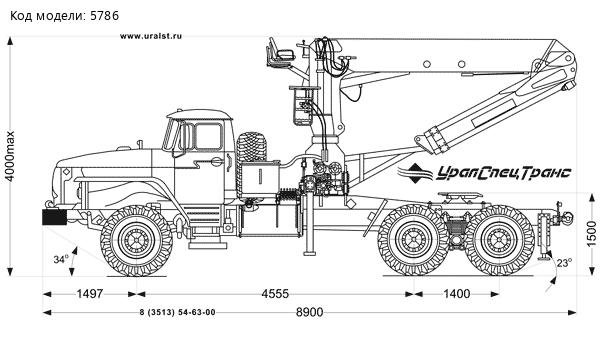 Тягач Урал 4320-60 ЕВРО-4 с КМУ ИФ-300