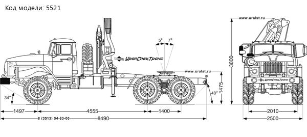 Тягач Урал 4320-60 ЕВРО-4 с КМУ Palfinger PK-23500A