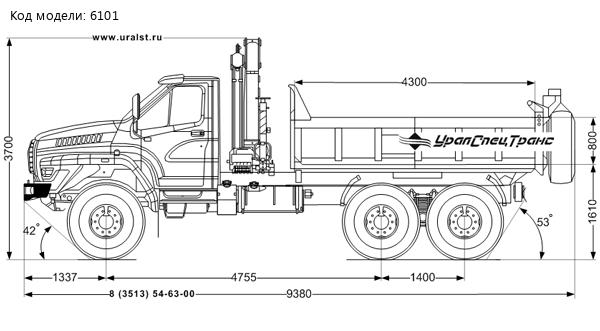 Самосвал Урал NEXT 4320-72E5 c КМУ ИМ-150