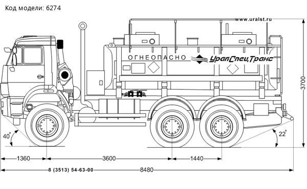 АТЗ-11-2 УСТ 5453 Камаз 6522RG