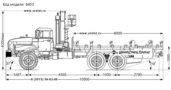 АТЭ-6 с КМУ ИМ-240 УСТ 5453 Урал 4320-60Е5