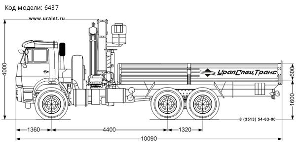 Бортовой с КМУ ИМ-240 УСТ 5453 Камаз 43118