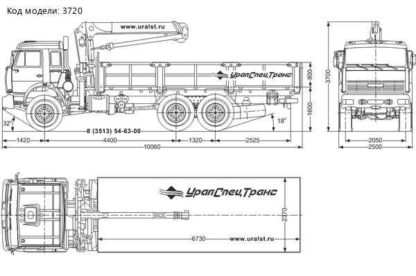 Бортовой Камаз 43118 с КМУ UNIC-503