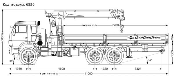 Бортовой Камаз 43118-46 с КМУ DongYang SS1926 УСТ-5453