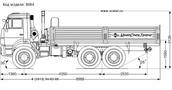 Бортовой Камаз 43118-46 с КМУ ИМ-20 УСТ-5453