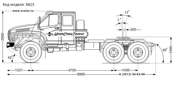 Седельный тягач УСТ 5453 Урал NEXT 4320-74Е5
