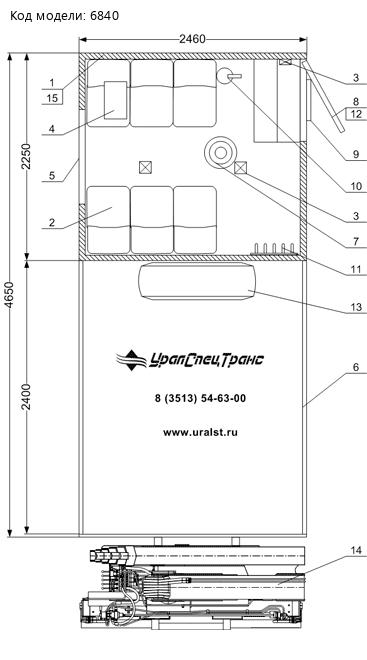 ПЛАНИРОВКА ГПА КАМАЗ 43118-50 С КМУ ИМ-150N