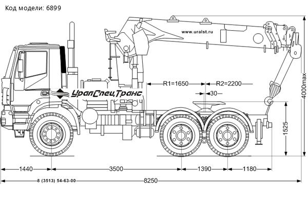 Седельный тягач IVECO-AMT с КМУ ИТ-200