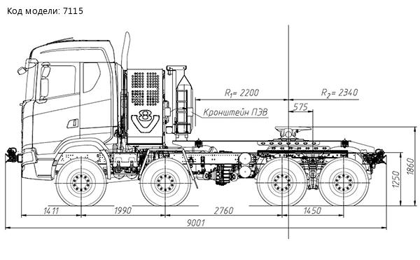 Седельный тягач SCANIA 8х8