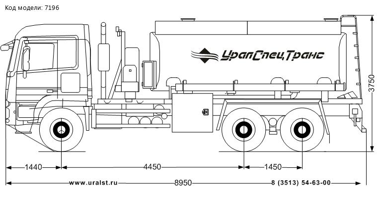 АТЗ 16-2 Mercedes-Benz Actros 3346