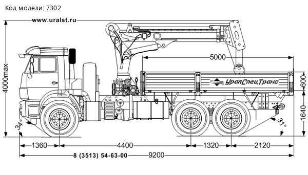 Бортовой с КМУ ИМ-240А УСТ 54531J  Камаз 43118-3049-50